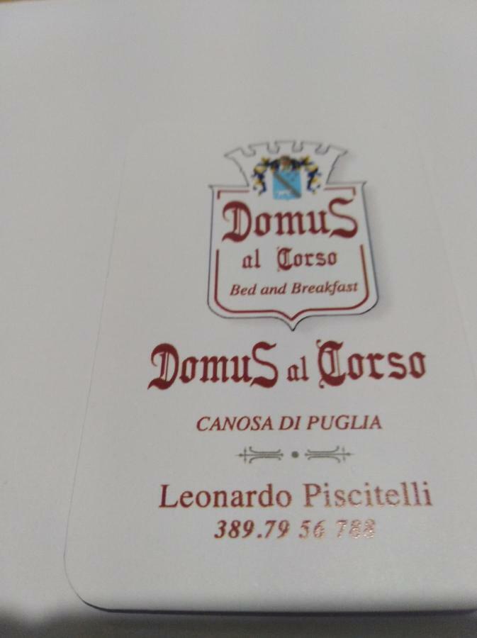 Domus Al Corso Con Servizio B&B Canosa di Puglia Eksteriør billede